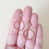 Retro Vintage Simple Hoop Earrings - Gold - Bow & Crossbones LTD