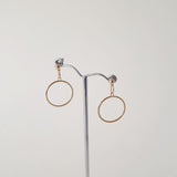 Retro Vintage Simple Hoop Earrings - Gold - Bow & Crossbones LTD