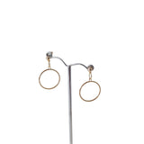 Retro Vintage Simple Hoop Earrings - Gold - Bow & Crossbones LTD