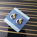 Vintage Small Hoop Earrings - Studs or Clips