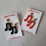 Musical Note earrings - More Colours! * Throwback box!*