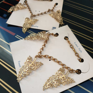 True Vintage Leaf Charm Bracelet
