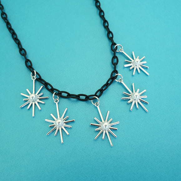 Starburst necklace - Silver * SPRING FLASH SALE * - Bow & Crossbones LTD