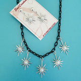 Starburst necklace - Silver * SPRING FLASH SALE * - Bow & Crossbones LTD