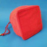 Lulu Square drawstring bag - Red cord *SPRING FLASH SALE!* - Bow & Crossbones LTD