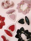 Belinda Bakelite Reproduction Love Heart Brooch - Black *SPRING FLASH SALE!* - Bow & Crossbones LTD