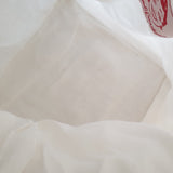 Lulu Square Drawstring Bag - White Cotton *SPRING FLASH SALE!* - Bow & Crossbones LTD