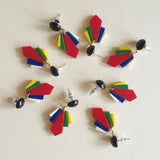 Adelaide Tini Fakelite Fan Earrings - Bow & Crossbones LTD