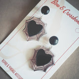 Belinda Webheart Earrings - Bow & Crossbones LTD