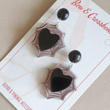 Belinda Webheart Earrings - Bow & Crossbones LTD