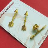 Bonnie Arrow Pin Brooch - Golden - Bow & Crossbones LTD