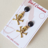 Calico Mary Skull & Crossbones Earrings - More Colours - Bow & Crossbones LTD