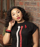DOT Double Hoops - Cherry Red * SALE! * - Bow & Crossbones LTD