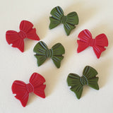 Josephine Bow Brooch - Green - Bow & Crossbones LTD