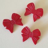 Josephine Bow Brooch - Red - Bow & Crossbones LTD