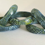 Lilith Snake Bangle - Cauldron Black - More sizes! - Bow & Crossbones LTD