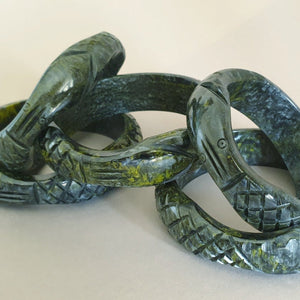 Lilith Snake Bangle - Cauldron Black - More sizes! - Bow & Crossbones LTD