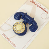 Novelty Telephone Brooch - Royal Blue *2nds Quality* - Bow & Crossbones LTD