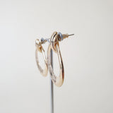 Retro Vintage Knocker Hoop Earrings - Gold - Bow & Crossbones LTD
