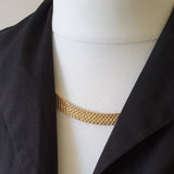 Retro Vintage Textured Flat Necklace - Bow & Crossbones LTD