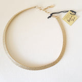 Retro Vintage Textured Flat Necklace - Bow & Crossbones LTD