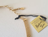 Retro Vintage Textured Flat Necklace - Bow & Crossbones LTD