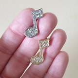 Small Retro Vintage Musical Notes Brooch - More Colours - Bow & Crossbones LTD