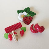 Strawberry Basket Brooch - Bow & Crossbones LTD