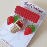 Strawberry Basket Brooch - Bow & Crossbones LTD