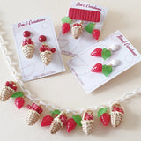 Strawberry Basket Brooch - Bow & Crossbones LTD