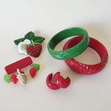 Strawberry Basket Brooch - Bow & Crossbones LTD