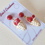 Strawberry Basket Earrings - Bow & Crossbones LTD
