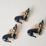 True Vintage Dachshund Brooch - Bow & Crossbones LTD