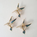 True Vintage Kingfisher Brooch - Bow & Crossbones LTD