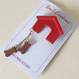 Who's in the Doghouse Now? Brooch Set - More Options! - Bow & Crossbones LTD