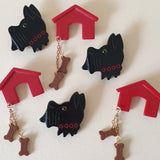 Who's in the Doghouse Now? Brooch Set - More Options! - Bow & Crossbones LTD